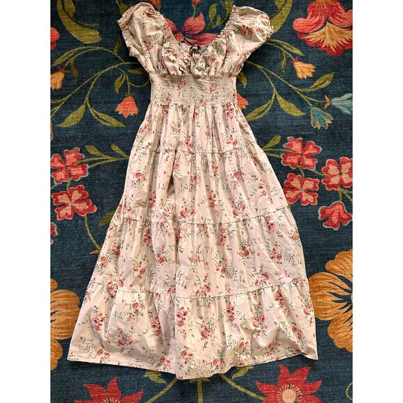 WeWoreWhat Floral Off The Shoulder Dress Size Medium - Picture 4 of 8